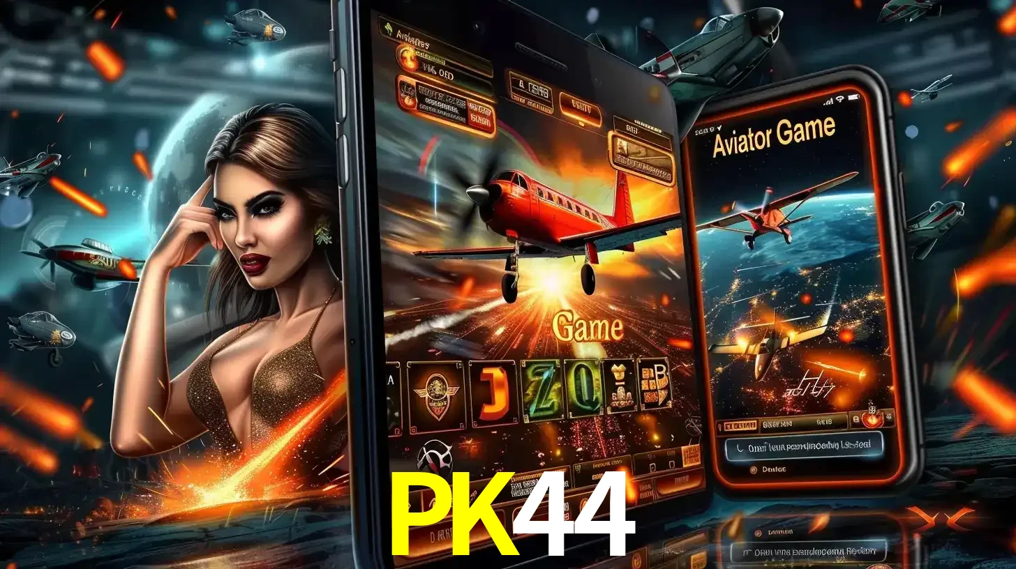 Mulher estilosa cercada por telas que exibem a jogabilidade do Aviator, capturando a intensidade e a estratégia deste popular crash game oferecido pelo PK44.